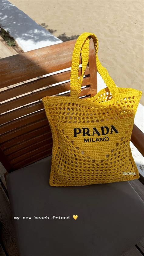 prada hessian bag